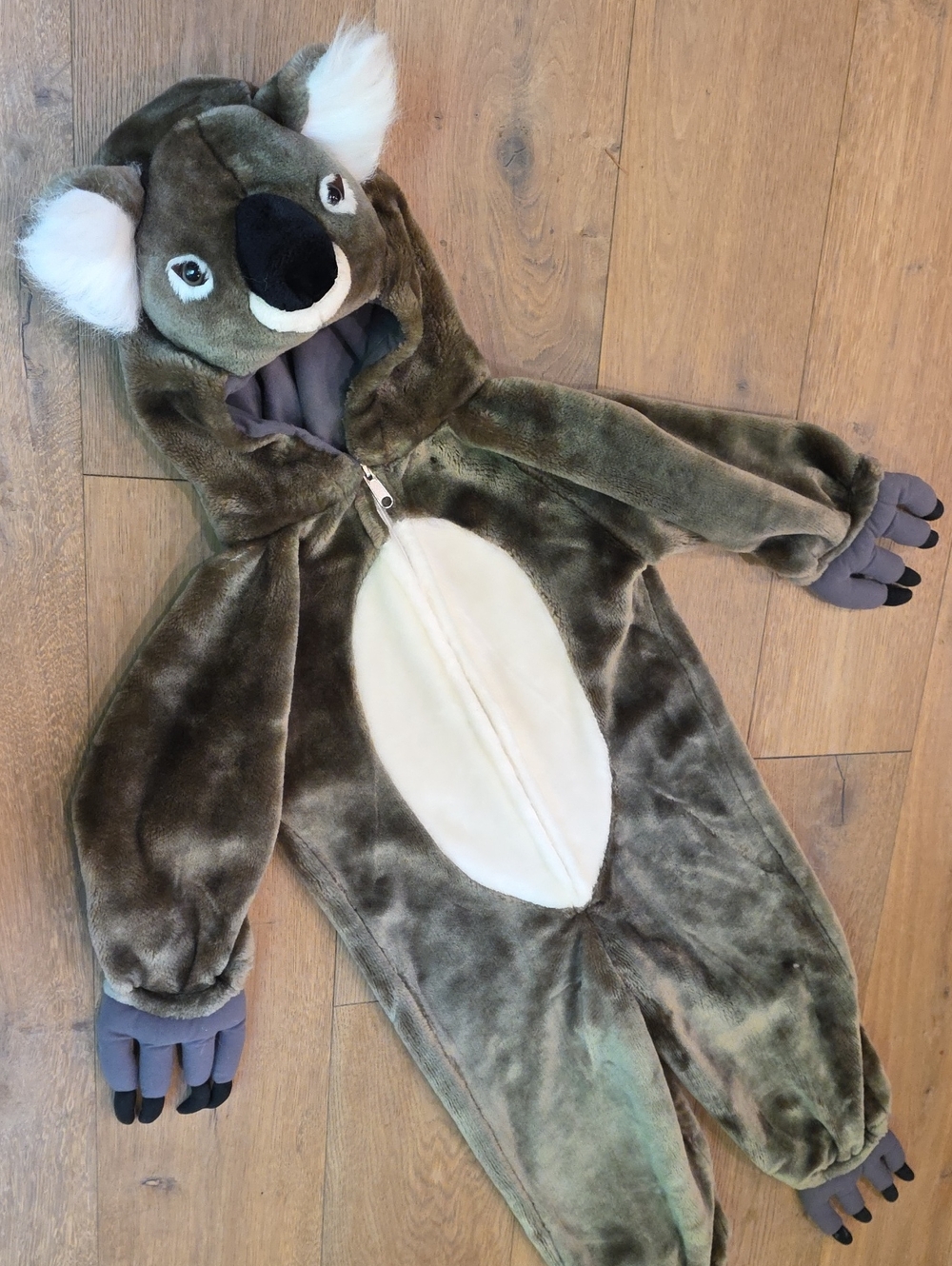 Plush Koala Kids Halloween Costume - Olive with White Belly